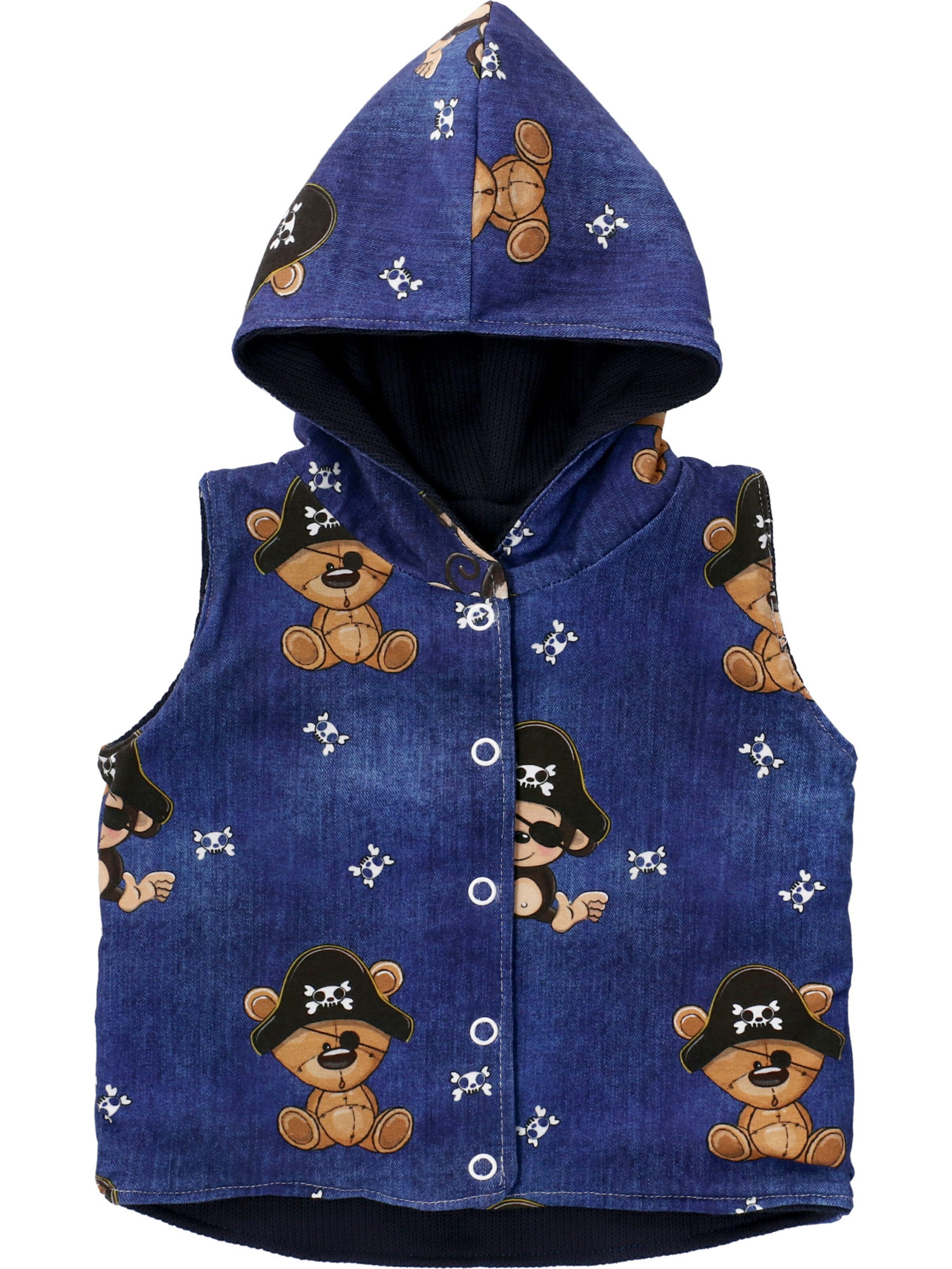 Land-Juwelen Bodywarmer 'Handmade Pirat' in Blauw