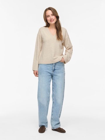 VILA Sweater 'VILiga' in Beige