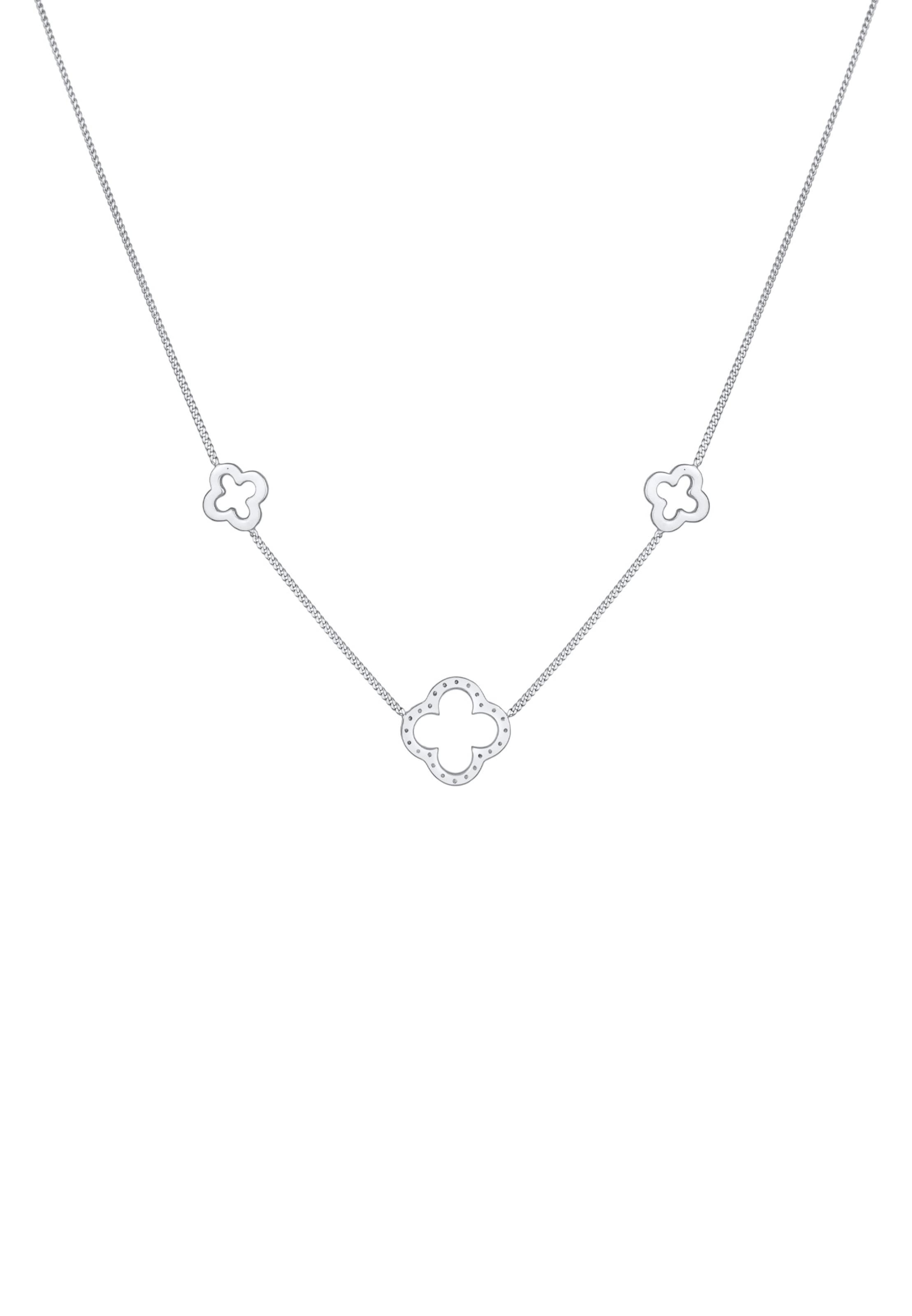 ELLI Necklace 'Kleeblatt' in Silver