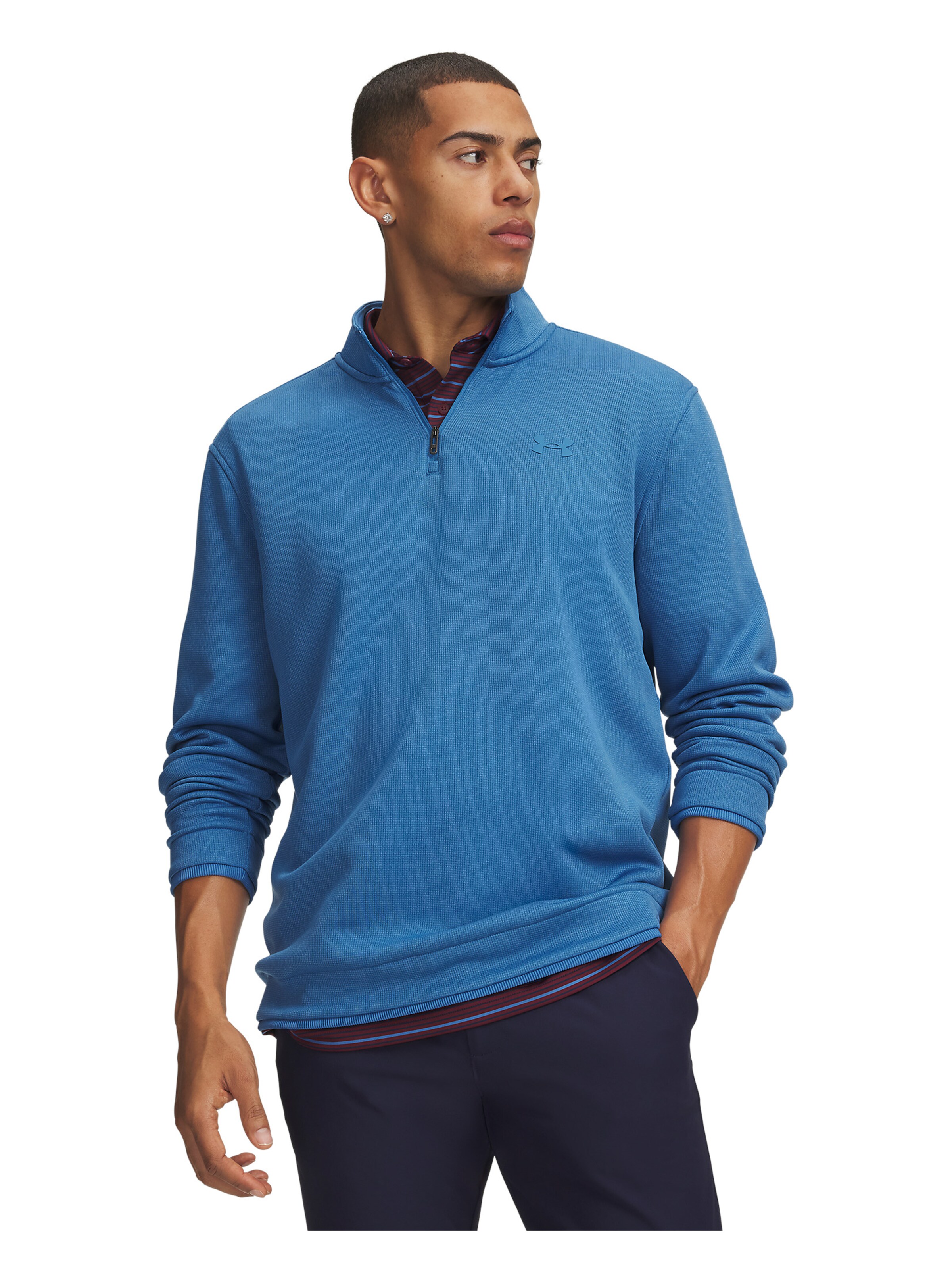 UNDER ARMOUR Sportsweatshirt in Blauw: voorkant