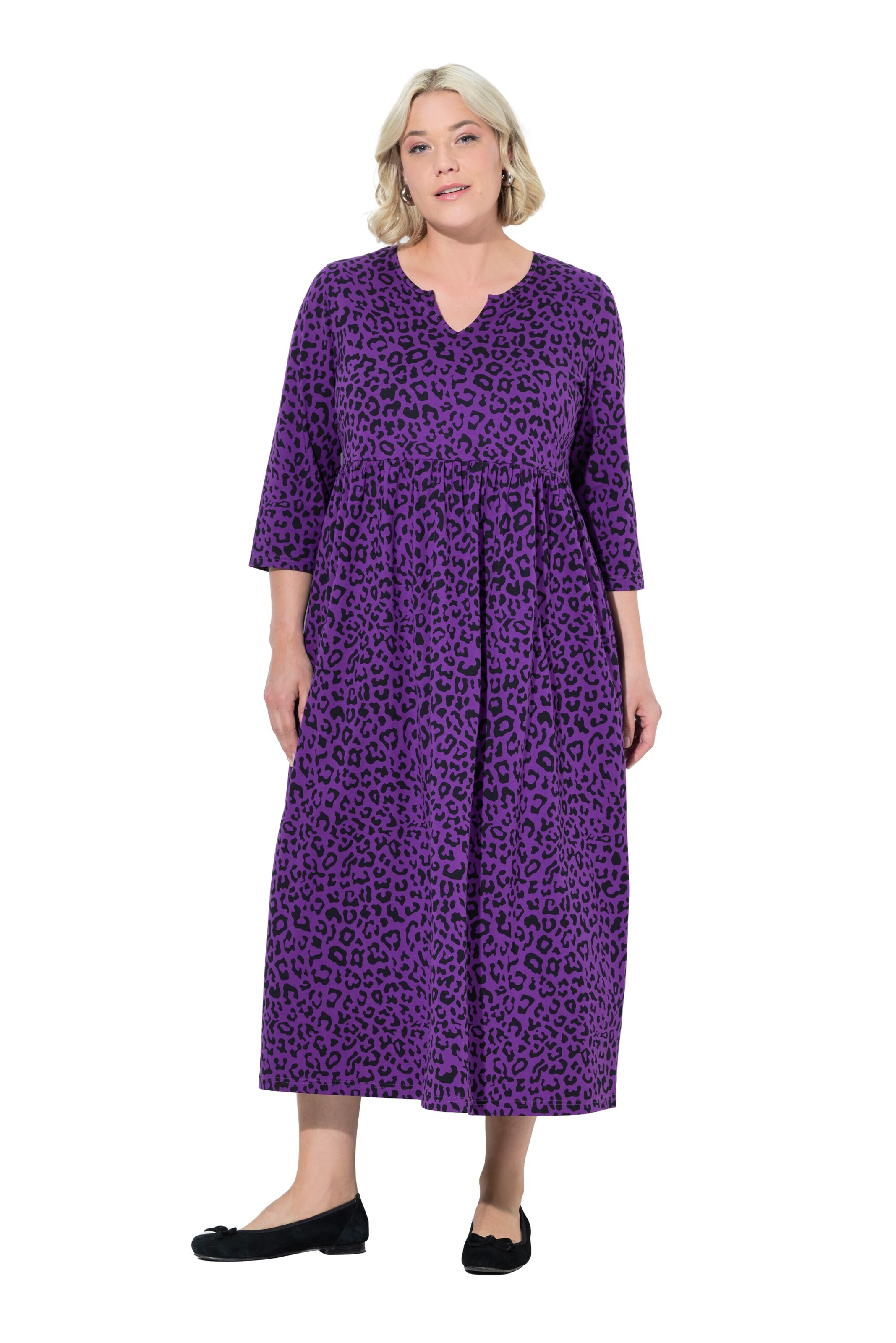 Robe Ulla Popken en violet : devant