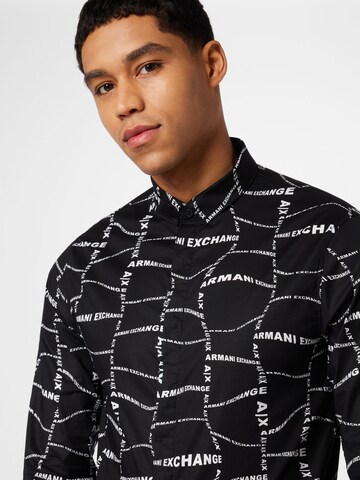 ARMANI EXCHANGESlim Fit Košulja - crna boja