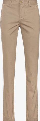 LACOSTE Slim fit Chino Pants in Beige: front