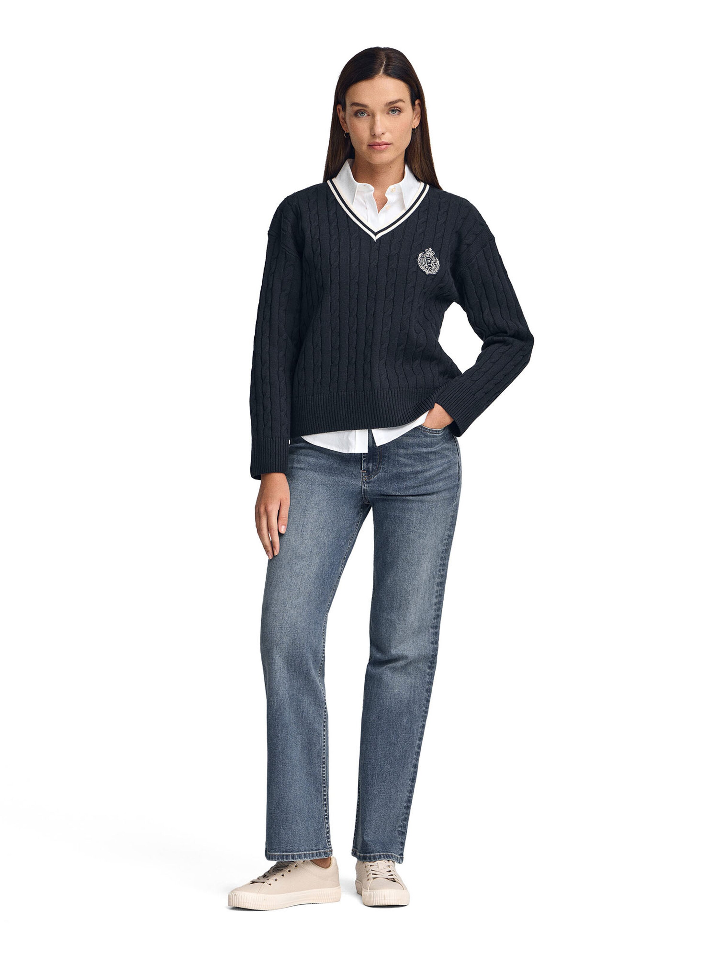 Polo Club Pullover in Blau: Vorderseite