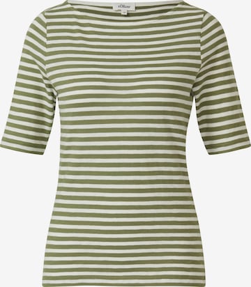 T-shirt s.Oliver en vert : devant