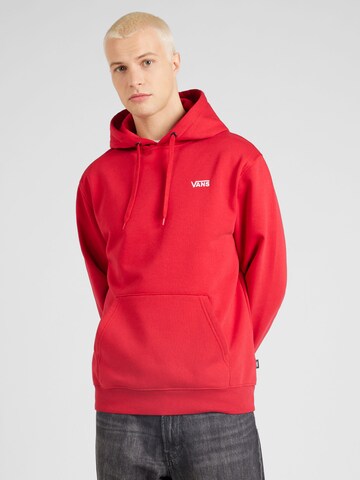 VANSSweater majica - crvena boja: prednji dio