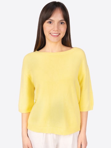 Seasons of April Trui 'MILENA' in Geel: voorkant