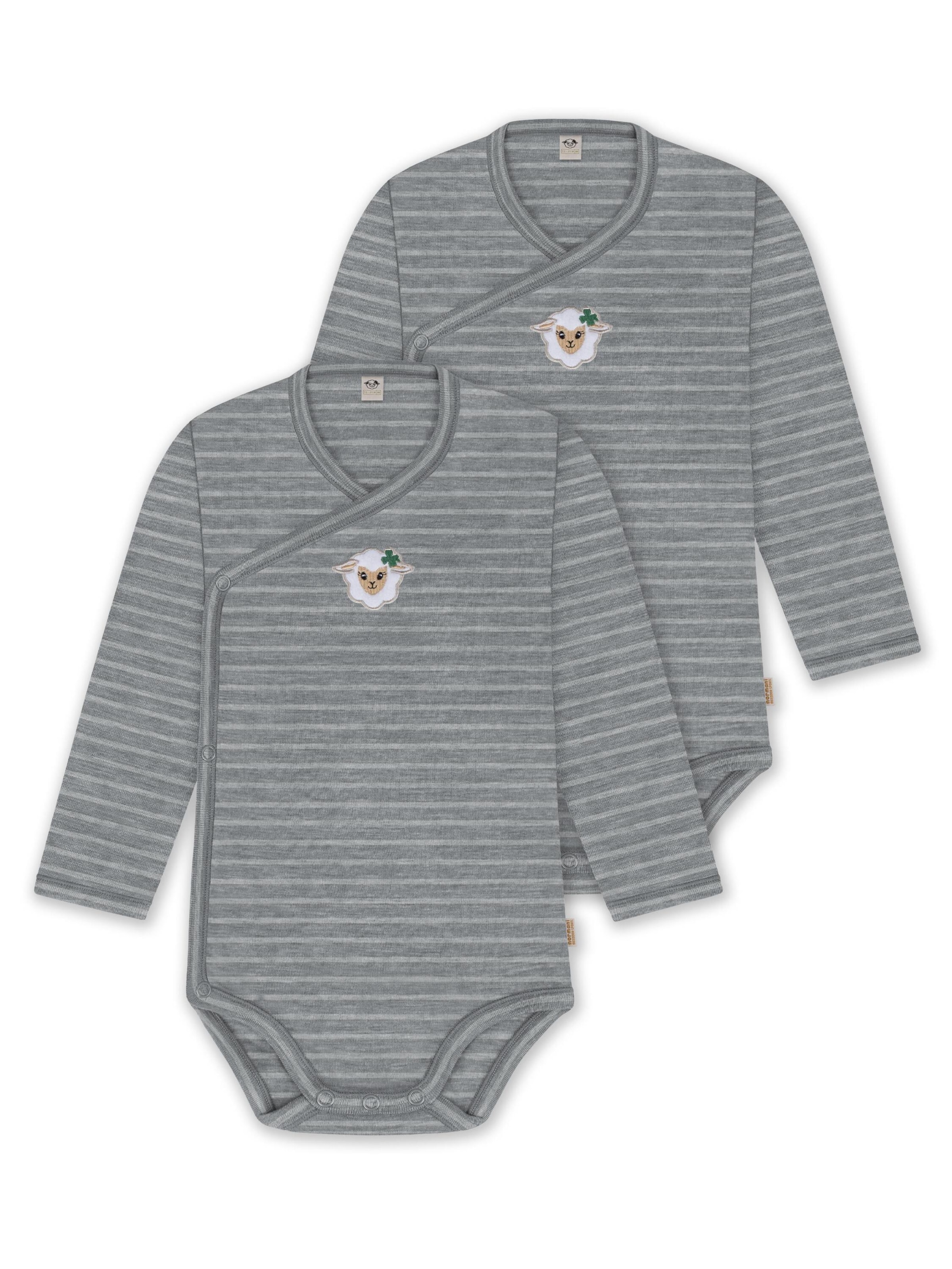 Barboteuse / body normani en gris : devant