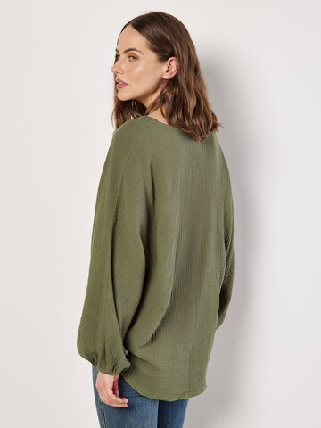 Chemisier ' ' Apricot en vert