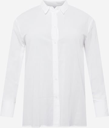 NU-IN Plus Blouse in White: front