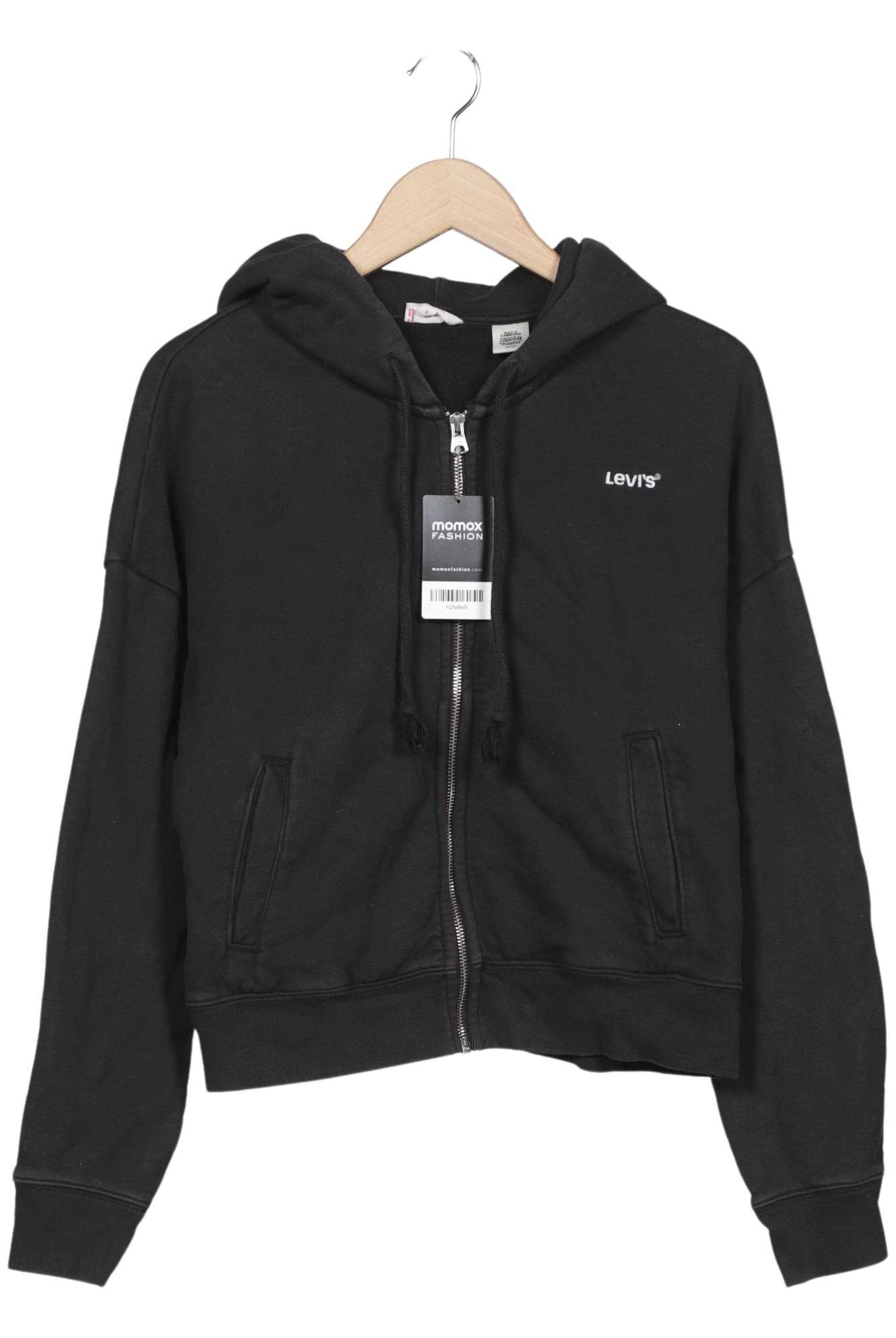 LEVI'S ® Sweatshirt & Zip-Up Hoodie in S in Black: front