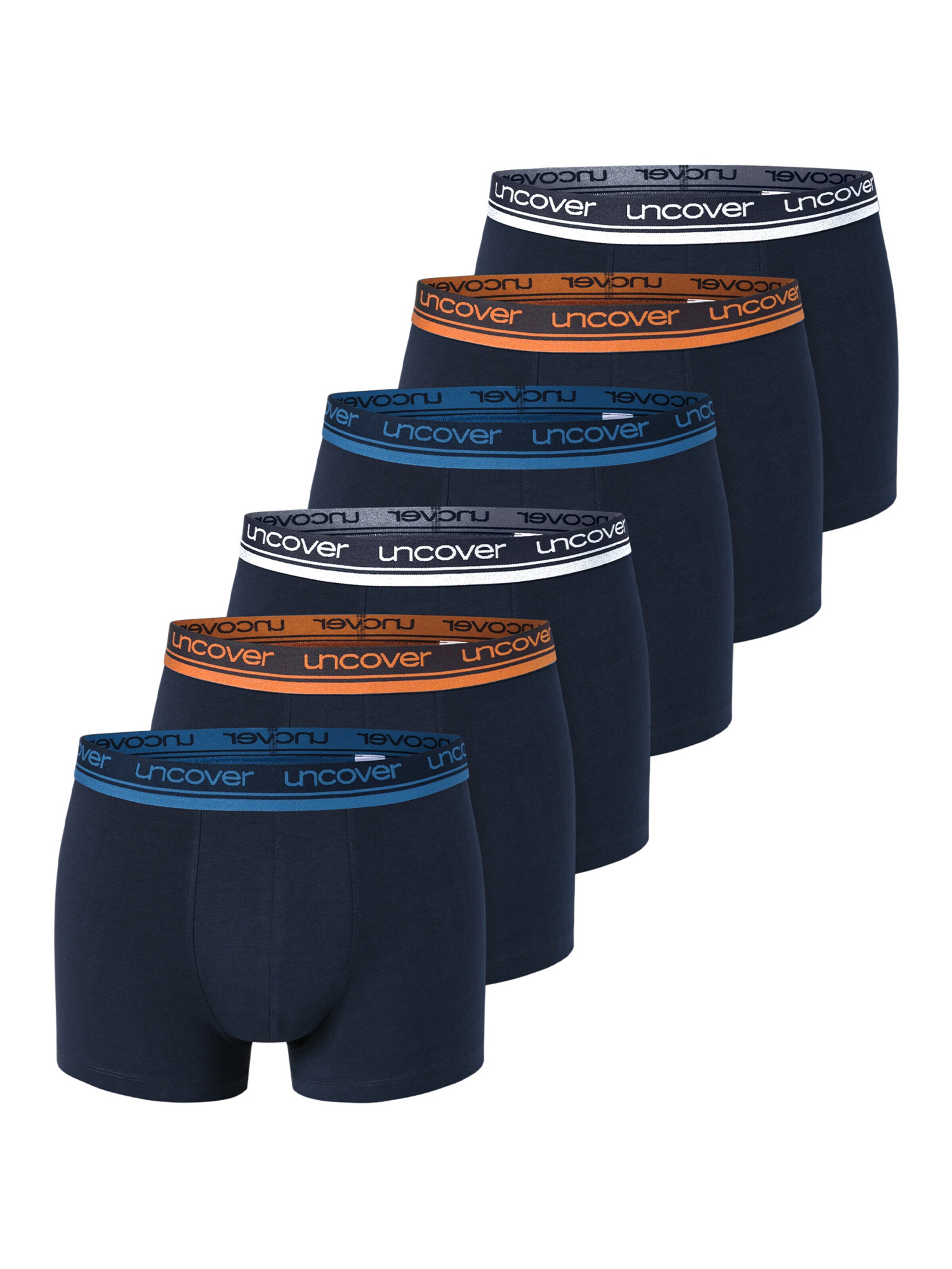 uncover by SCHIESSER Boxershorts 'Cotton' in Blauw: voorkant