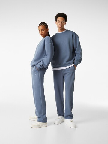 Bershka Sweatsuit in Blue: front