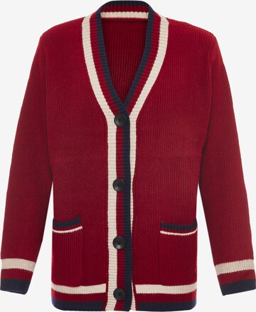 FUMO Knit cardigan in Red: front