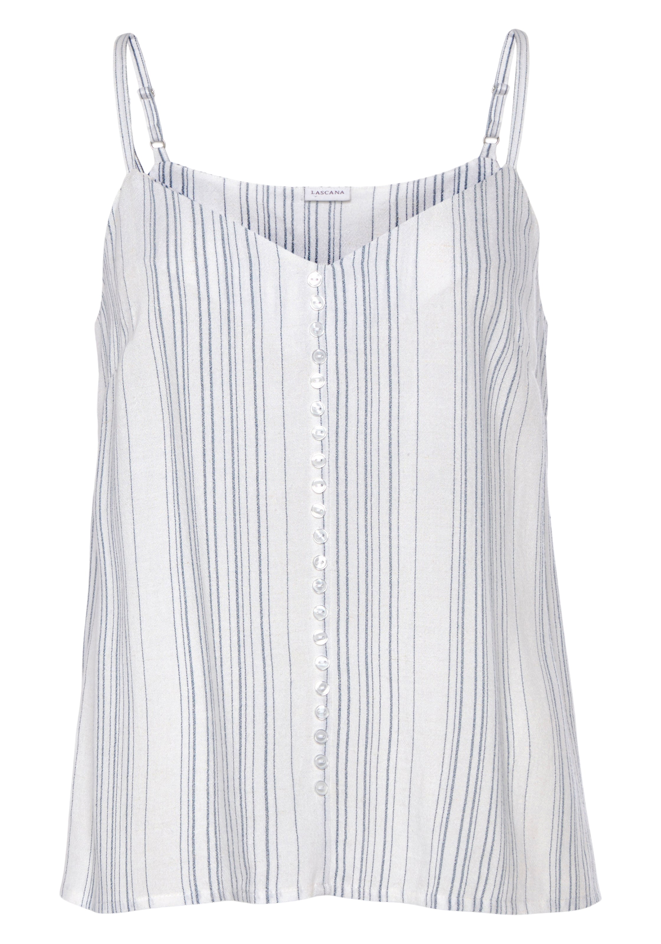 LASCANA Topp, värv sinine: eest vaates