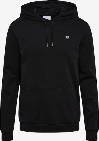 Hummel Sweatshirt 'Fred' in Zwart: voorkant