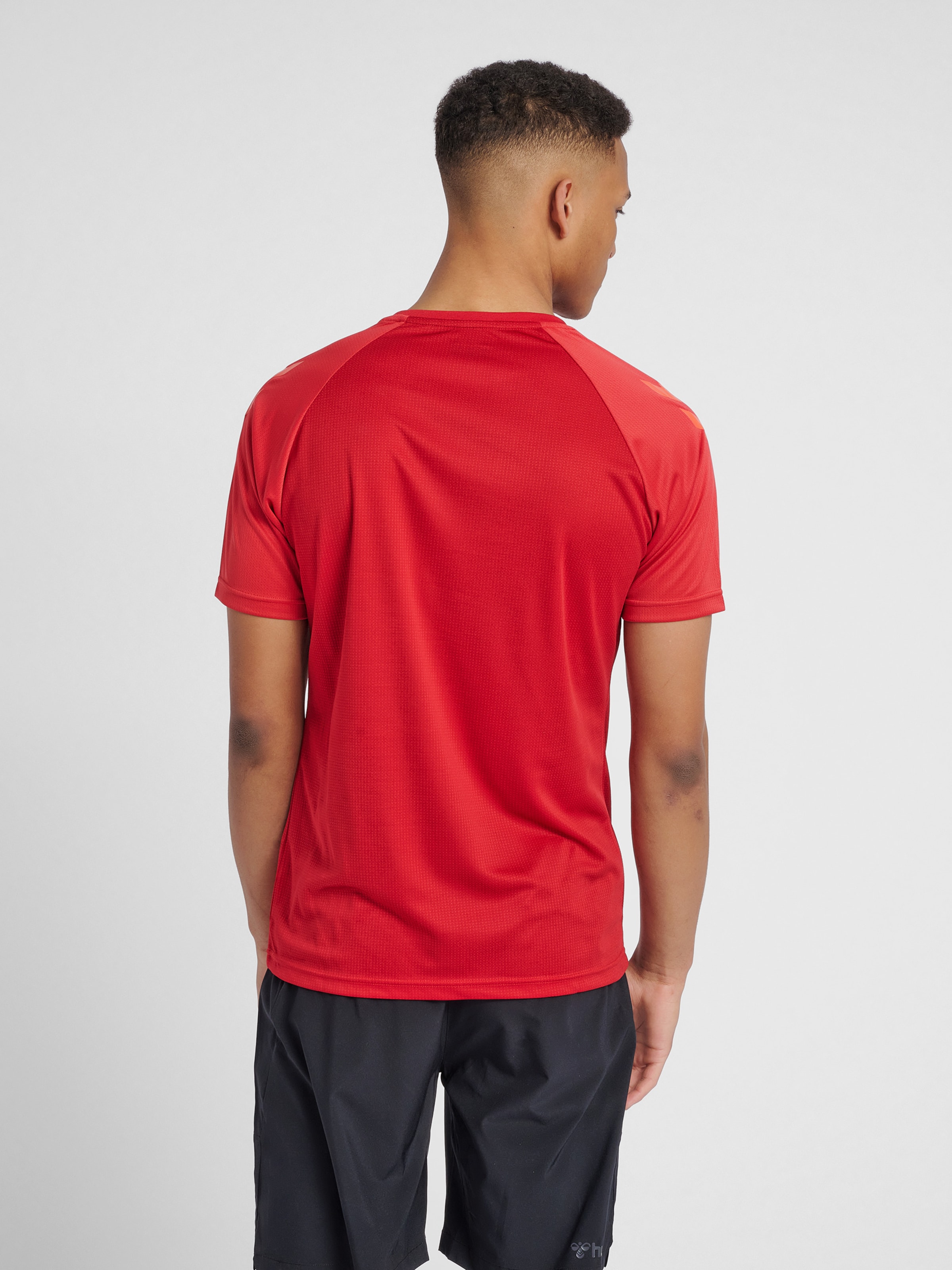 Männer Sportarten Hummel Shirt in Melone, Hellrot - RF50212
