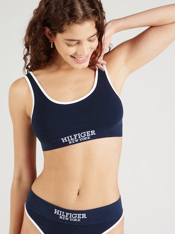 Tommy Hilfiger Underwear T-shirt Podprsenka – modrá: přední strana