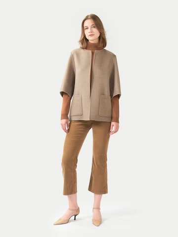 GOBI Cashmere Pullover 'Patch Pocket Cashmere Poncho Jacket' i beige