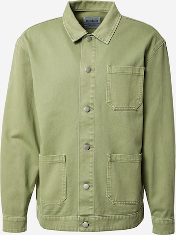 ABOUT YOU x Kevin Trapp Демисезонная куртка 'Halil' в Зеленый: спереди