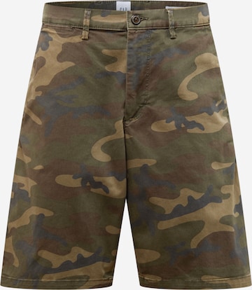 GAP Normální Chino kalhoty – zelená: přední strana