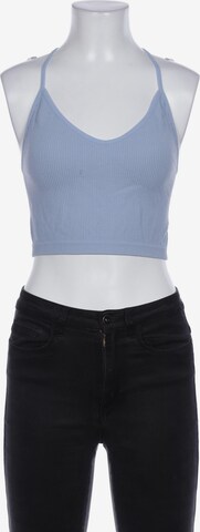 Stradivarius Top & Shirt in XS in Blue: front
