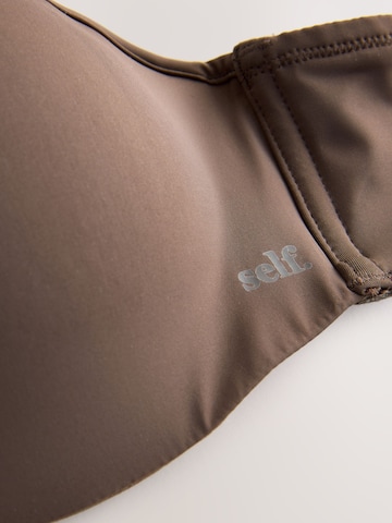 self. T-Shirt BH in Braun