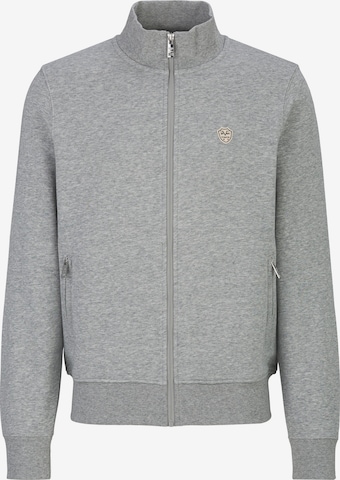 19V69 ITALIA Sweatvest ' Zaan ' in Grijs: voorkant