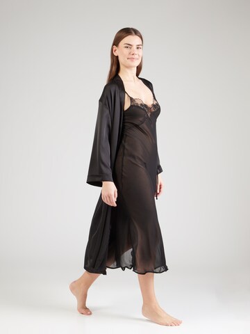 Robe de chambre 'STARRY' ETAM en noir