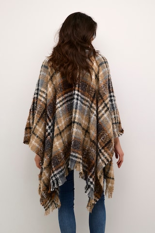 Cape 'Tika' Cream en marron