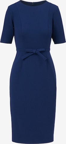 Adrianna Papell Kokerjurk in Blauw: voorkant