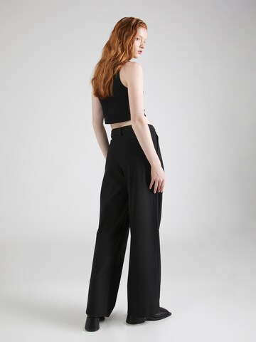 Won Hundred Wide leg Pleated Pants 'Camille' in Black