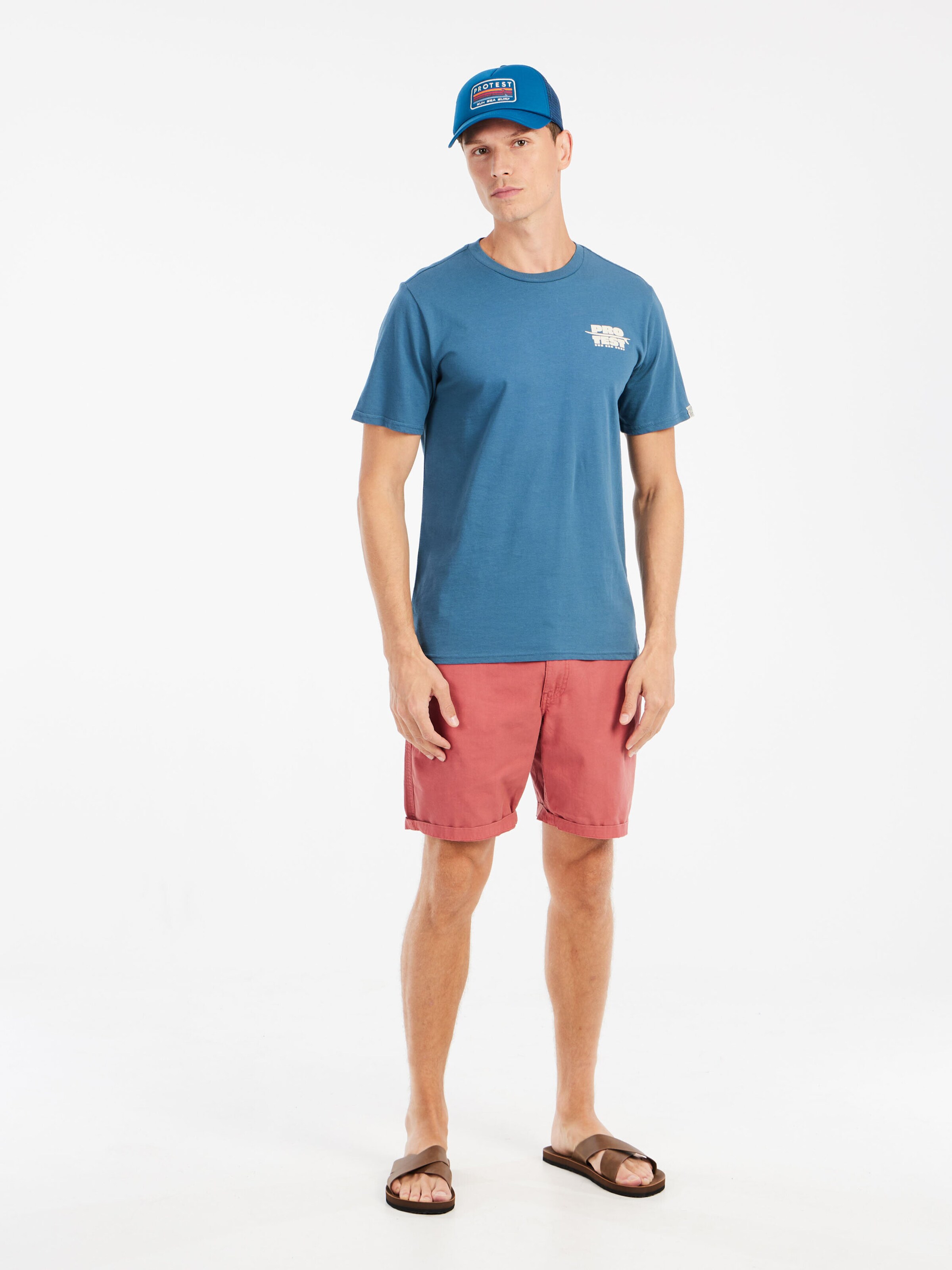 PROTEST Shirt 'PRTBaio' in Blue: front