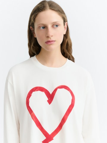 Maglietta di Thinking MU in bianco: frontale
