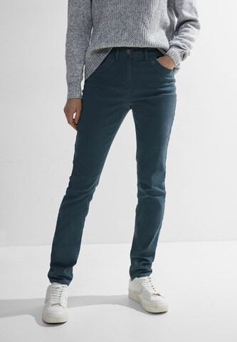 CECIL Slim fit Pants 'Vicky' in Green: front