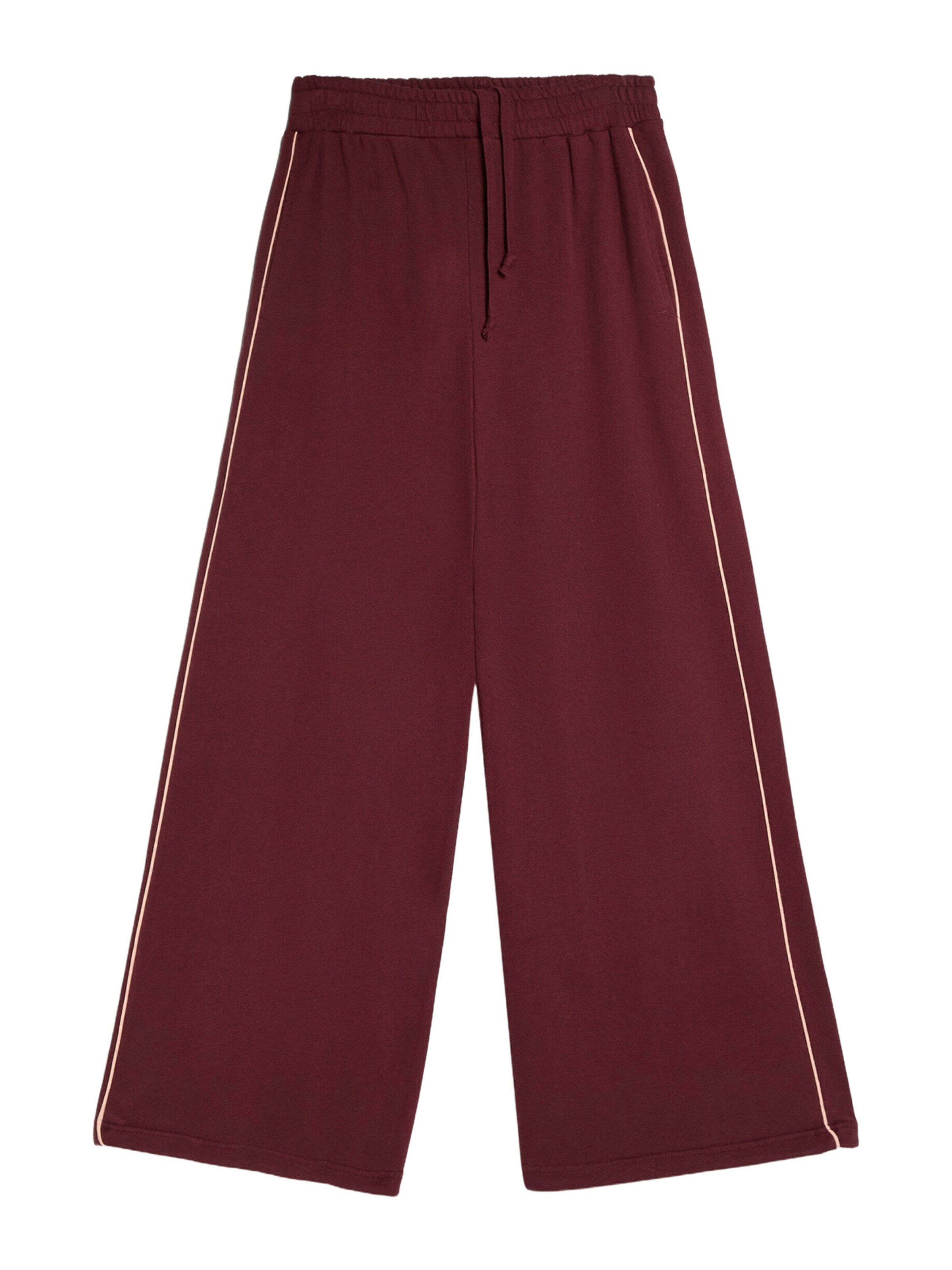 Bershka Broek 'DANCERS DREAM' in 34 in de kleur Wijnrood / Wit, Productweergave