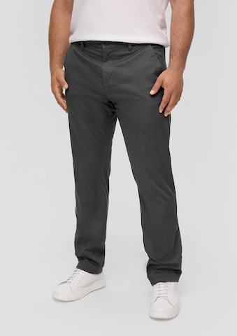 s.Oliver Men Big Sizes Regular Chino Pants in Grey: front