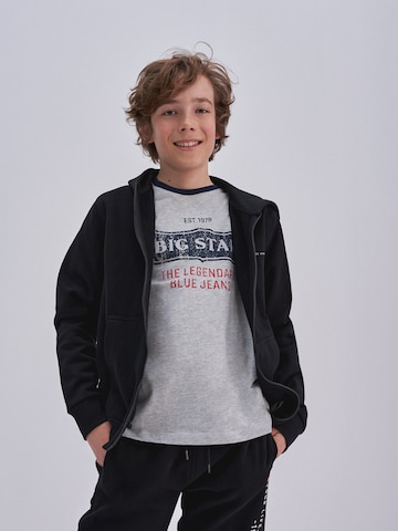 BIG STAR Sweatvest 'Severus' in Zwart