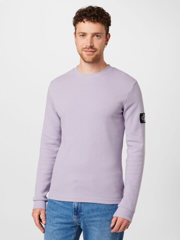 T-Shirt Calvin Klein Jeans en violet : devant