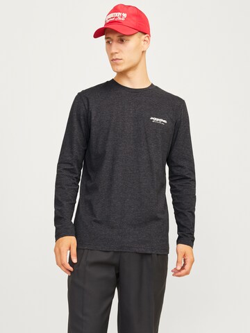 JACK & JONES - Camiseta 'JJAlvis' en negro: frente