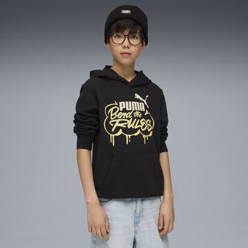 PUMA Sweatshirt 'MID90s' in Zwart: voorkant