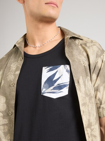 JACK & JONES - Camiseta 'JJHONOLULU' en negro