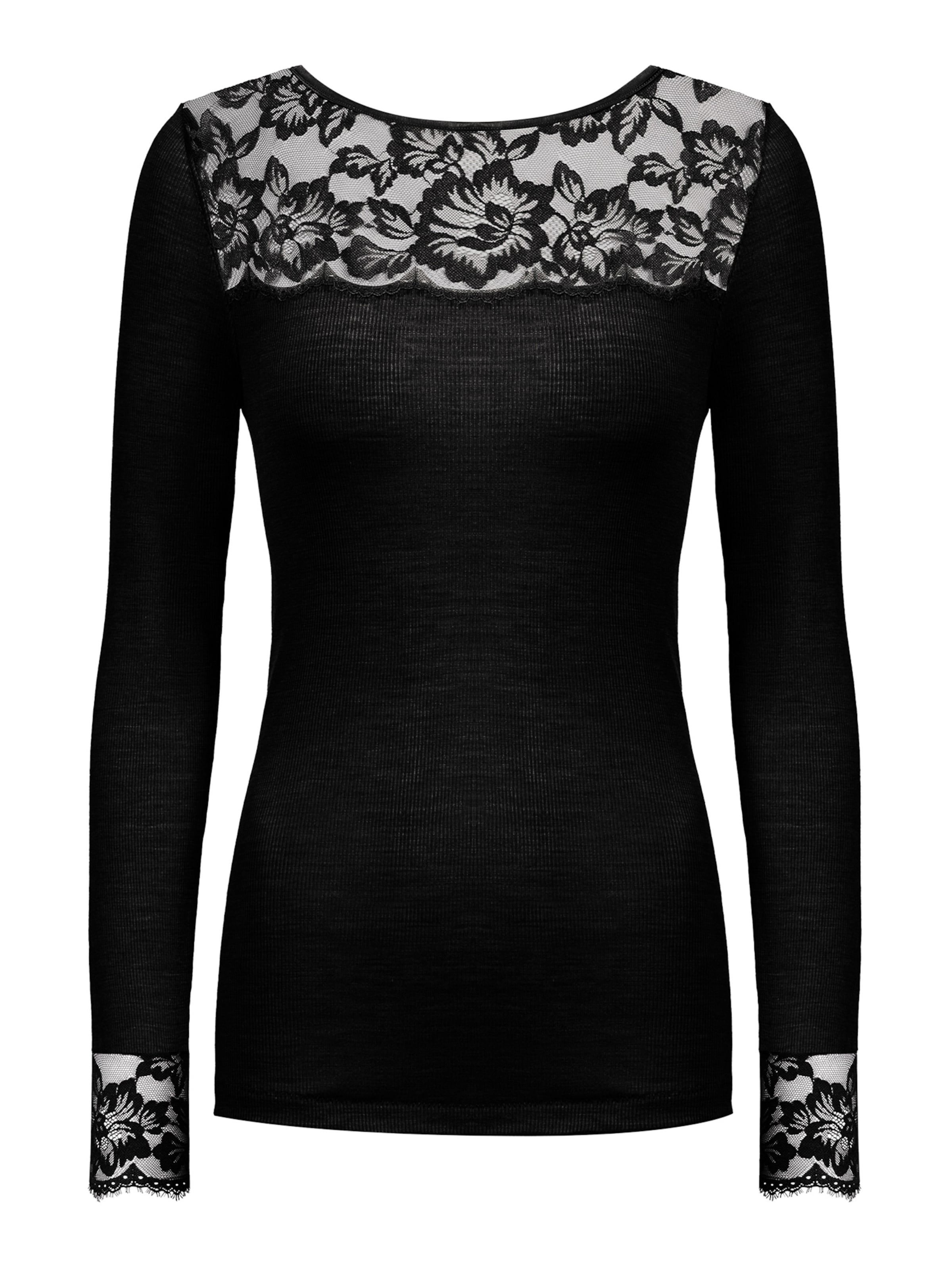 Mey Unterhemd 'Wool Love' in Schwarz: Vorderseite