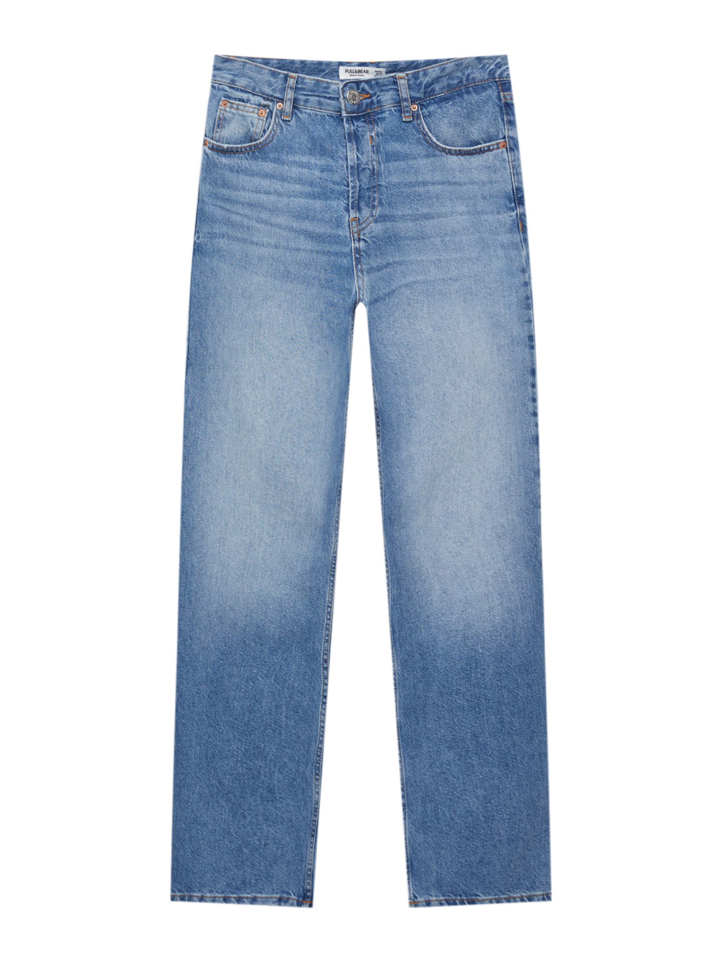 Pull&Bear Regularen Kavbojke | modra barva: sprednja stran