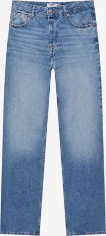 Pull&Bear Regular Jeans in Blauw: voorkant