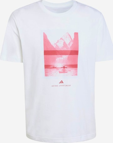 ADIDAS SPORTSWEAR Toiminnallinen paita 'OUT KAYAK' värissä valkoinen: etupuoli