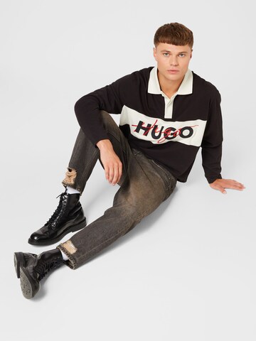HUGO - Sweatshirt 'Dilvret' em preto
