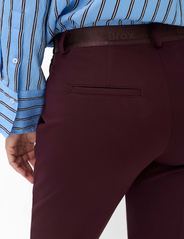 BRAX Slimfit Bandplooibroek 'Maron' in Lila