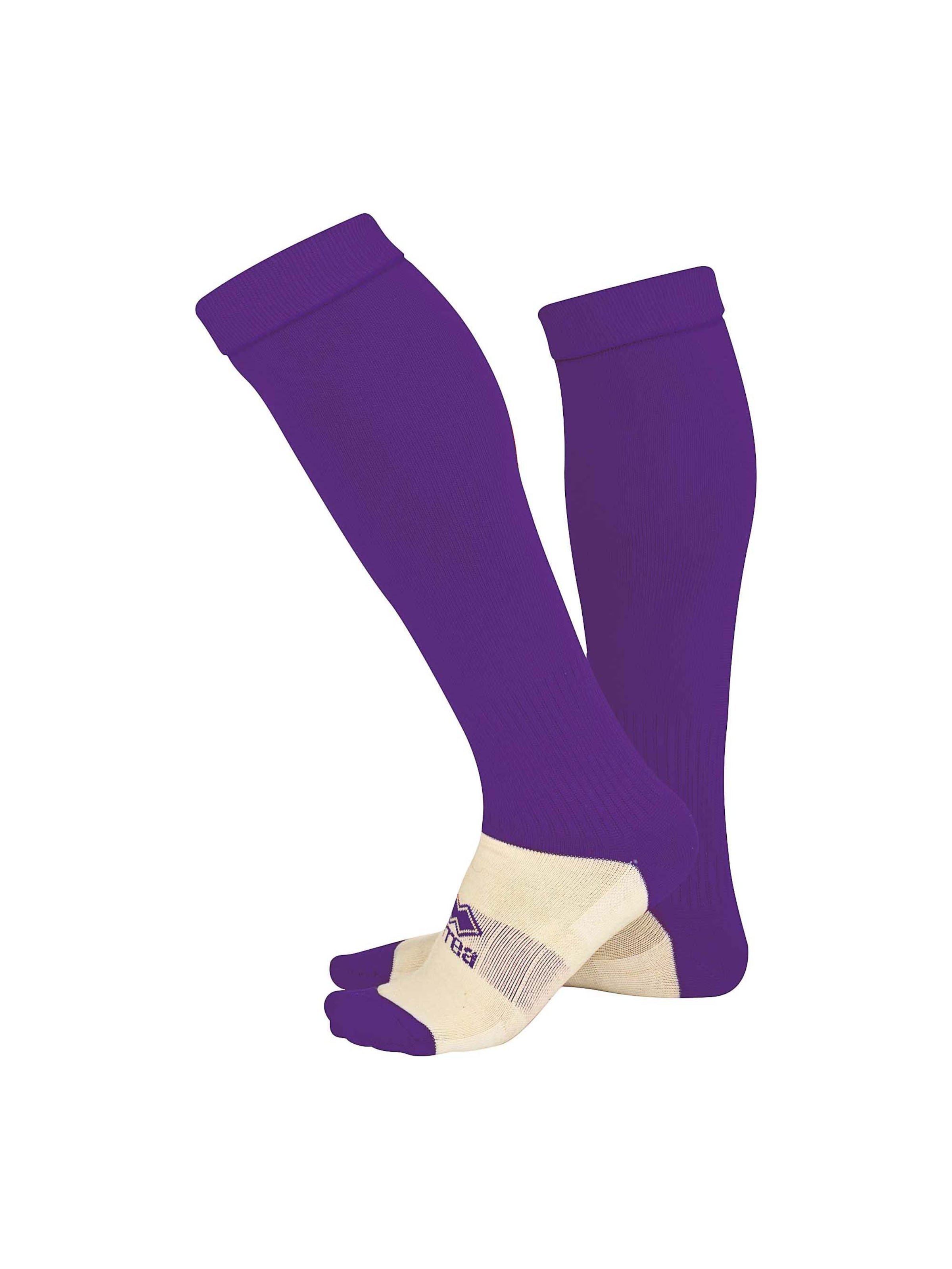 Errea Sports socks 'Calza Con Piede' in Purple: front