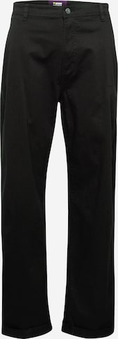 Denim Project Regular Chino Pants in Black: front